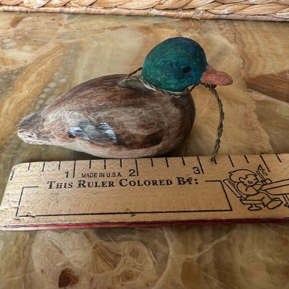 Mallard Handpainted Porcelain Duck - Picture 4 of 4